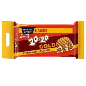 Parle 20-20 Gold Cashew Almond Cookies (600g) Cooking Essentials Grocery
