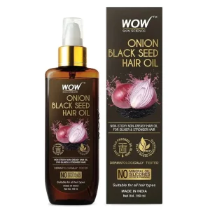 WOW ONION BLACK SEED HAIR OIL FOR HAIR GROWTH & HAIR FALL CONTROL - (150ml)